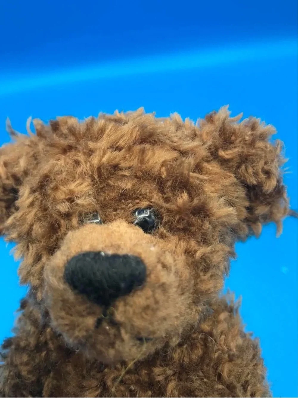 1993 Ty Brown Curly Teddy Bear - Soft Mohair - Attic Treasures - - Picture 5 of 11